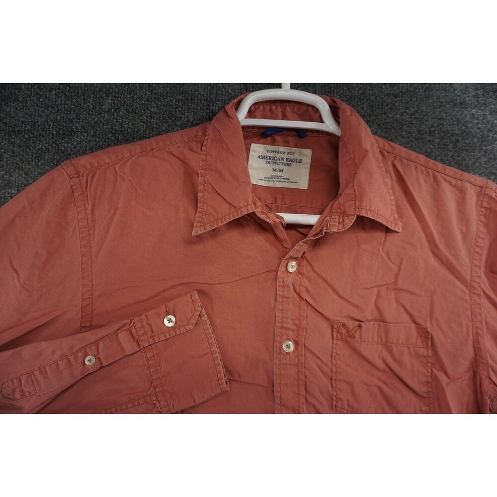 American Eagle Shirt Mens Medium Button Up Long Sleeve Vintage Fit